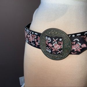 Belt Black Reversible Woven Design